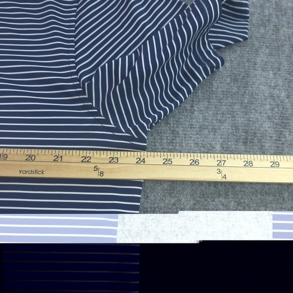 Southern Tide Charlotte 49ers Polo Large Tide To Trail Blue Striped Short Sleeve - Picture 5 of 9